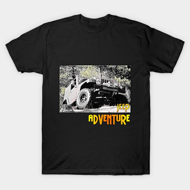 Jeep Adventure T-Shirt by amalia23